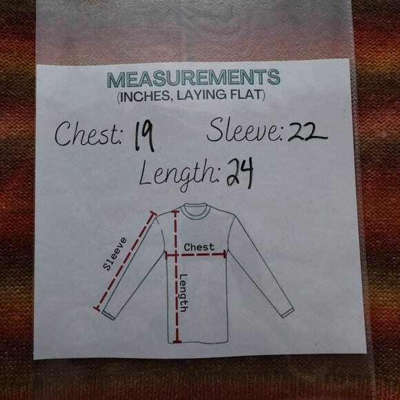 beachlunchlounge Mock Neck Sweater Womens Small Shadow Stripe Fall Colors - Picture 6 of 6